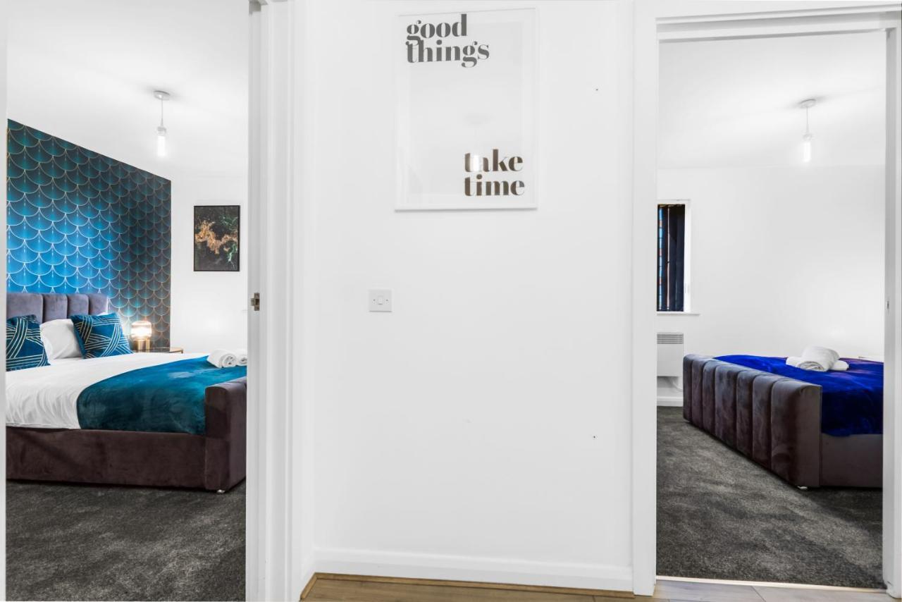 Ebra Stays - Luxury 2 Bedroom Apartment - Birmingham Bagian luar foto