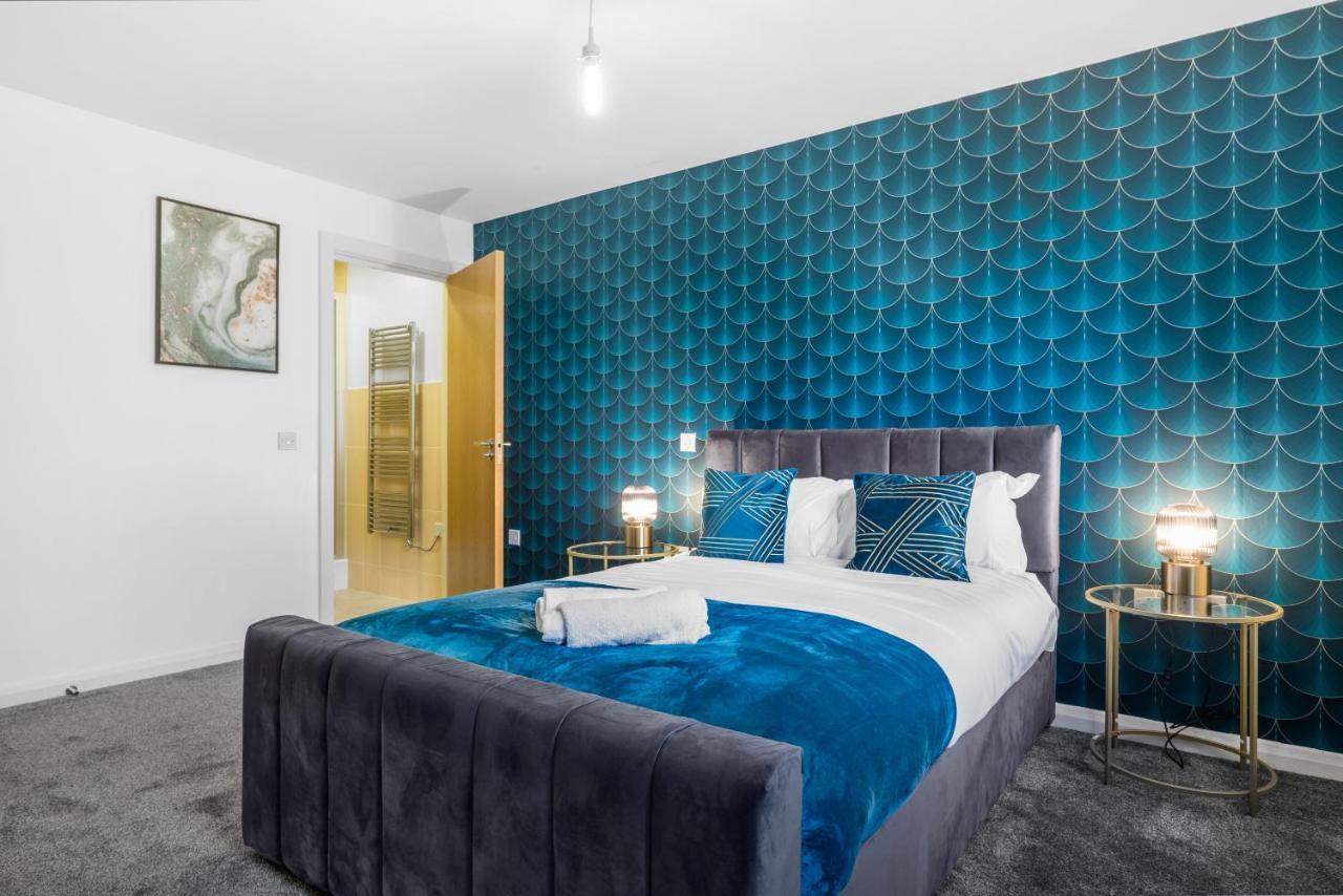 Ebra Stays - Luxury 2 Bedroom Apartment - Birmingham Bagian luar foto
